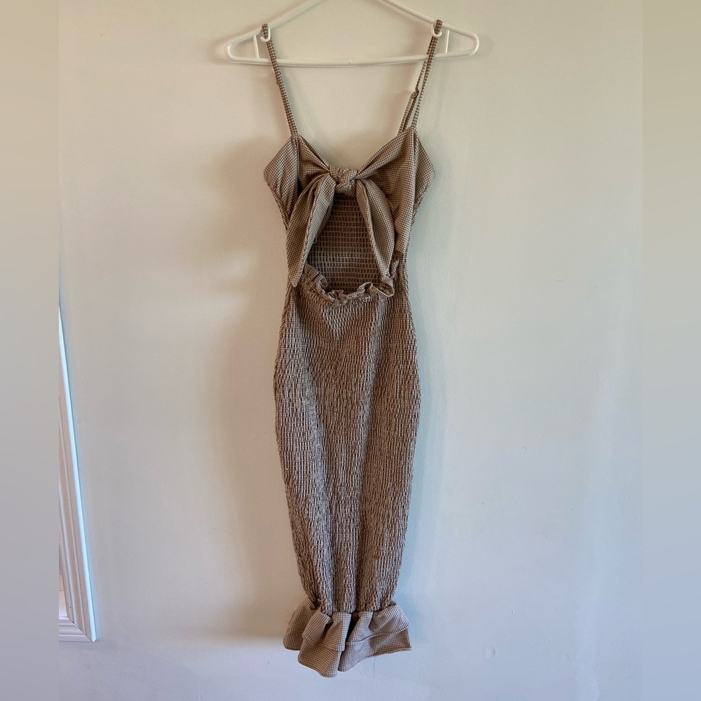 Mable Checkered Maternity Dress